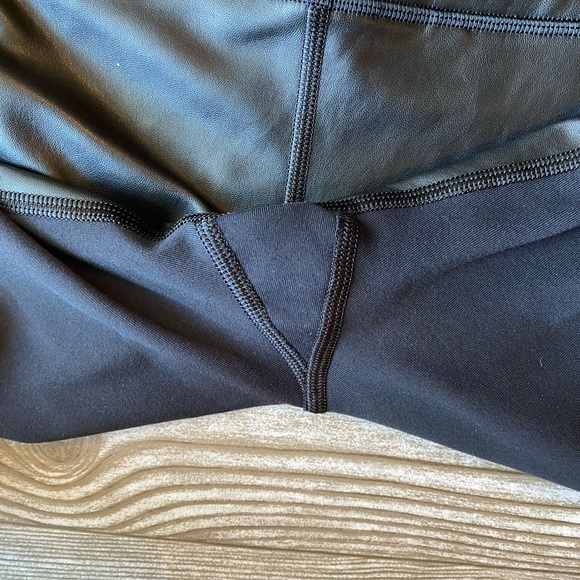 Athleta Gleam Chaturanga To Town Leather Leggings - Picture 8 of 8